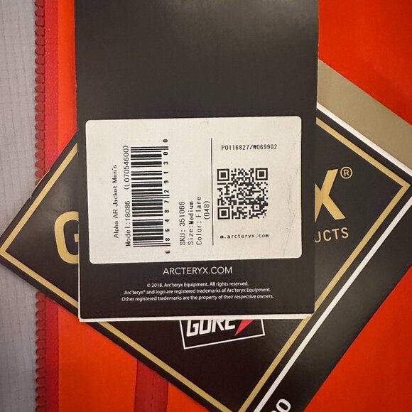 BNWT RARE COLOR FLARE Arc’teryx Alpha AR Jacket Men’s Medium GORE-TEX PRO - Picture 2 of 16
